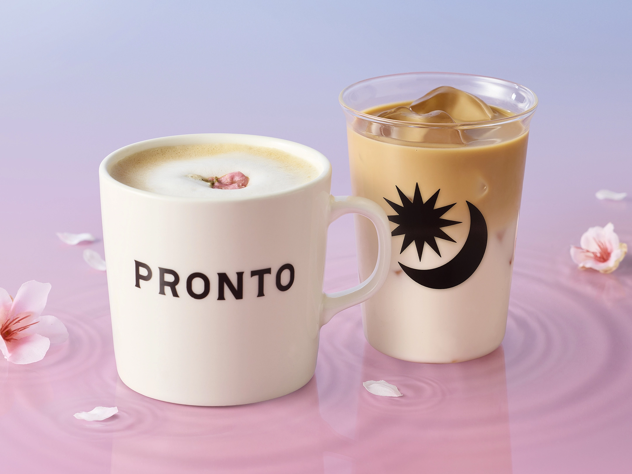 桜舞うロイヤルミルクティー ＆ アイス桜ミルクティー